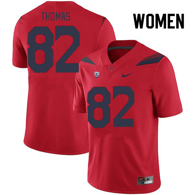 Women #82 Dorian Thomas Arizona Wildcats College Football Jerseys Stitched Sale-Red